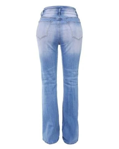 Jeans Bootcut hohe Taille Stretch