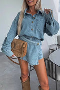 Zweiteiler Denim Jeansblau