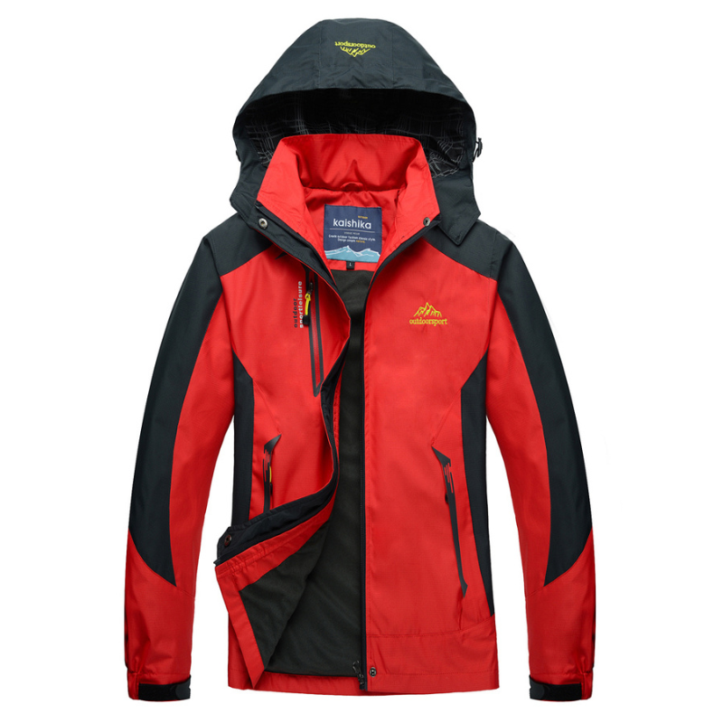 Wanderjacke Outdoor Rot