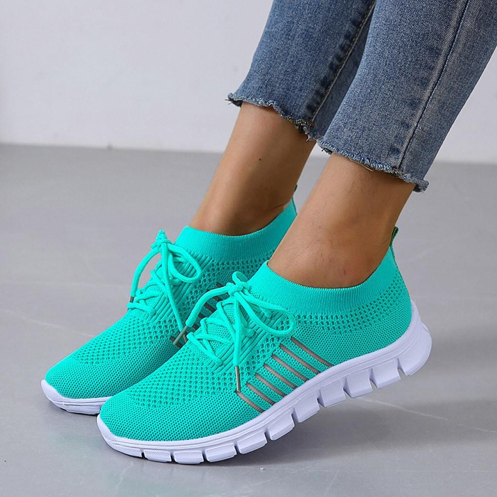 Sneaker Türkis Flyknit sportlich