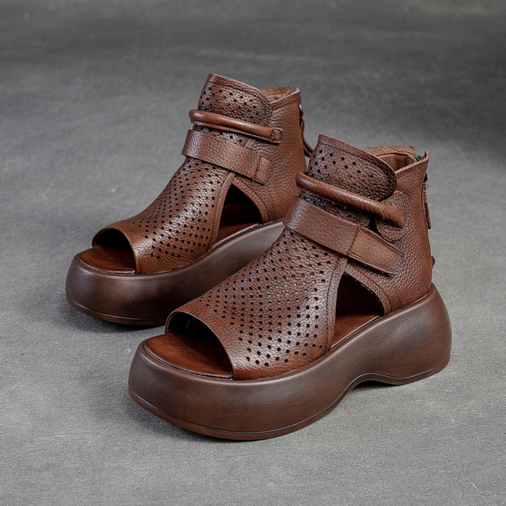 Sandalen orthopädisch bequem Braun