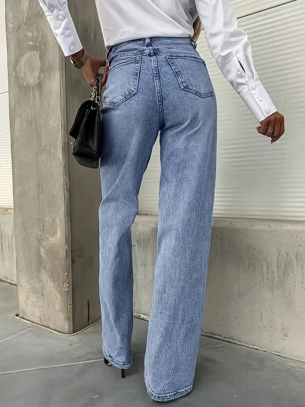Klassische Straight-Leg Jeans in Regular Fit