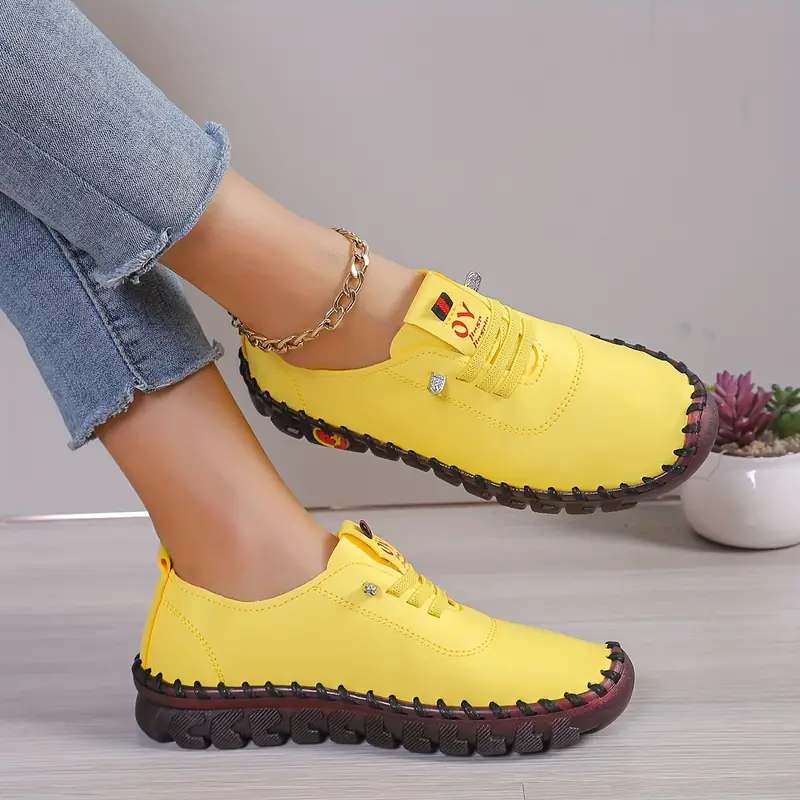 Schuhe bequem leicht Gelb