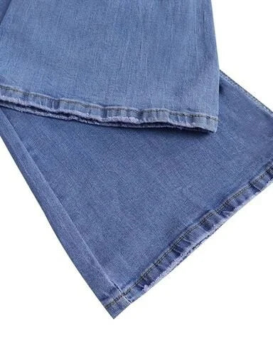 Jeans Bootcut hohe Taille Stretch