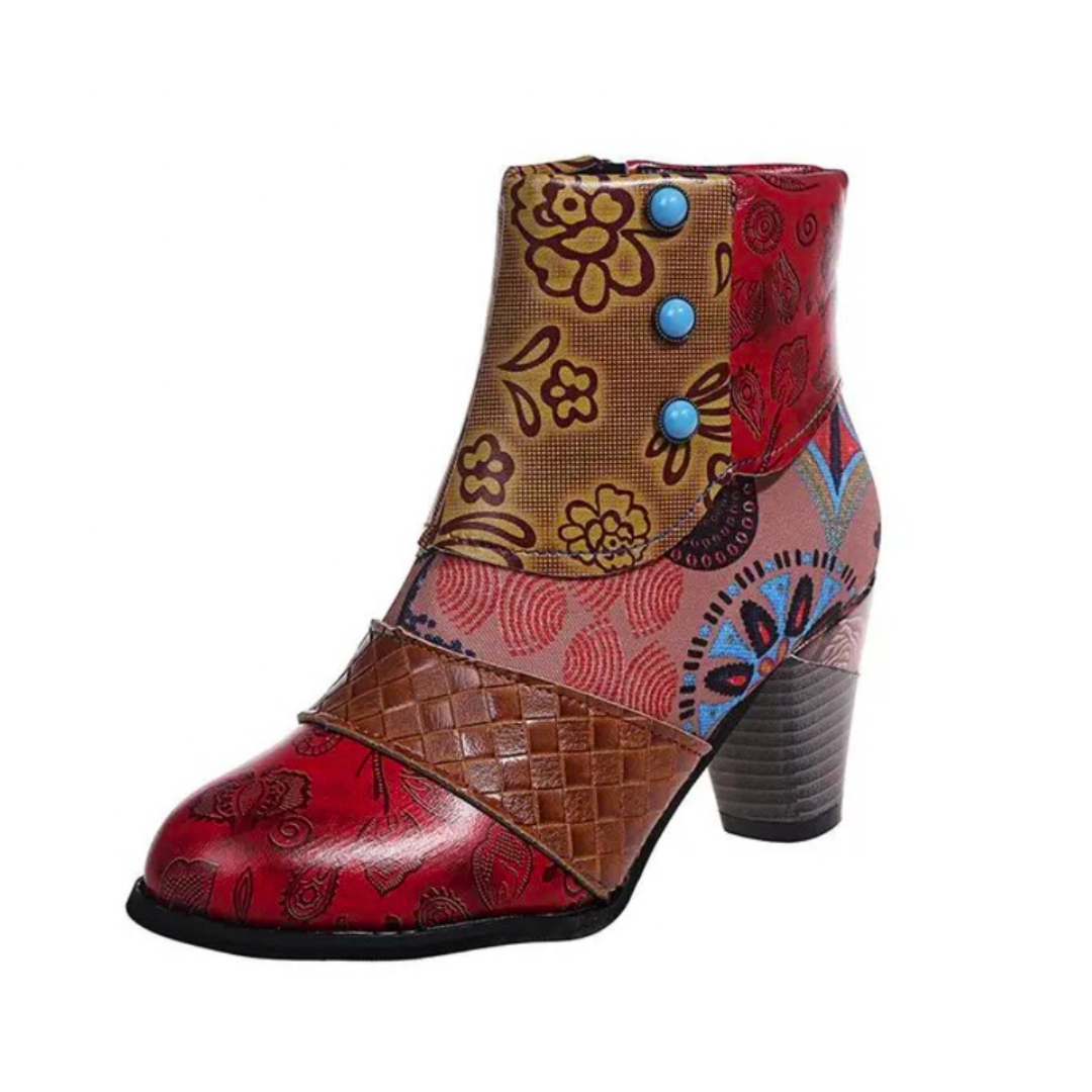 Stiefel wasserdicht Retro Absatz