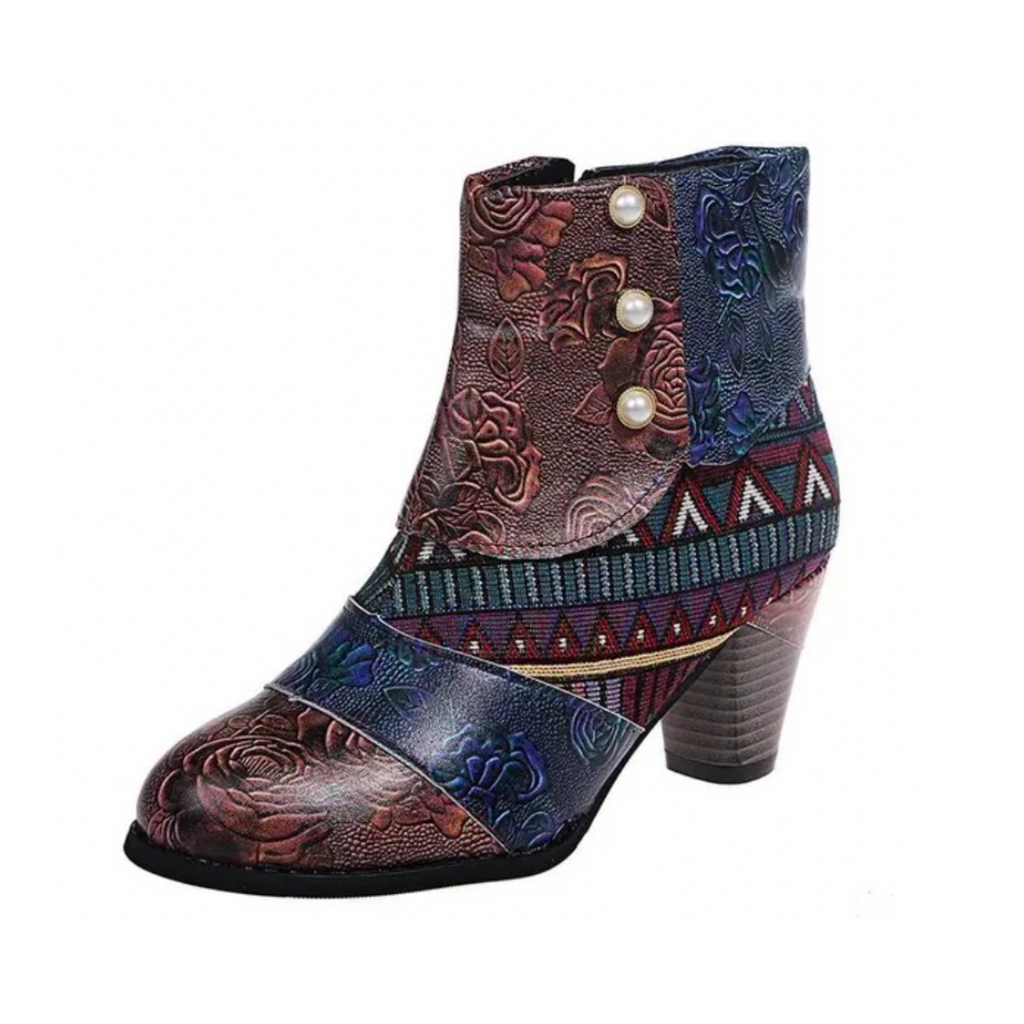 Stiefel wasserdicht Retro Absatz