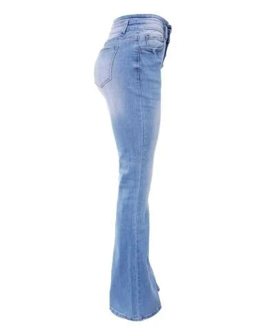 Jeans Bootcut hohe Taille Stretch