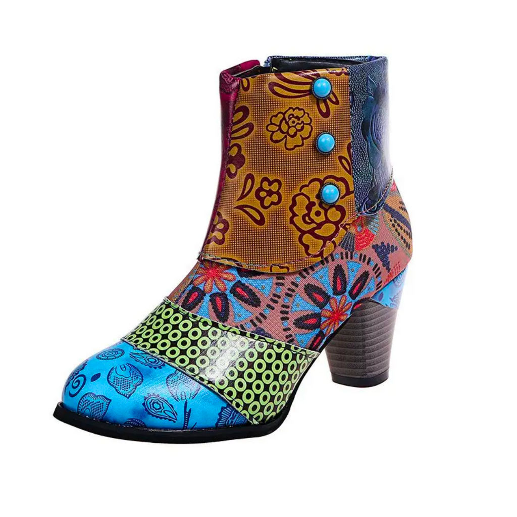 Stiefel wasserdicht Retro Absatz