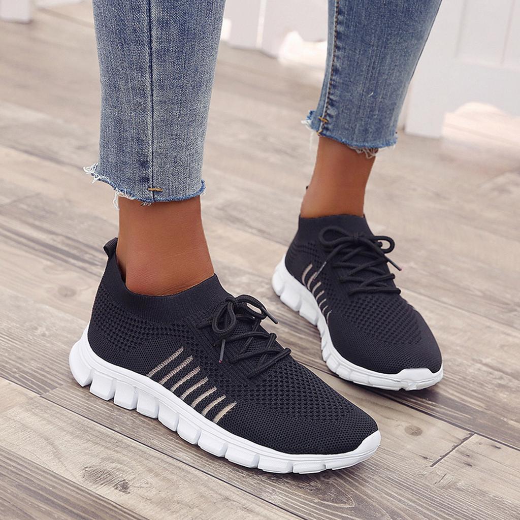 Sneaker Schwarz Flyknit sportlich