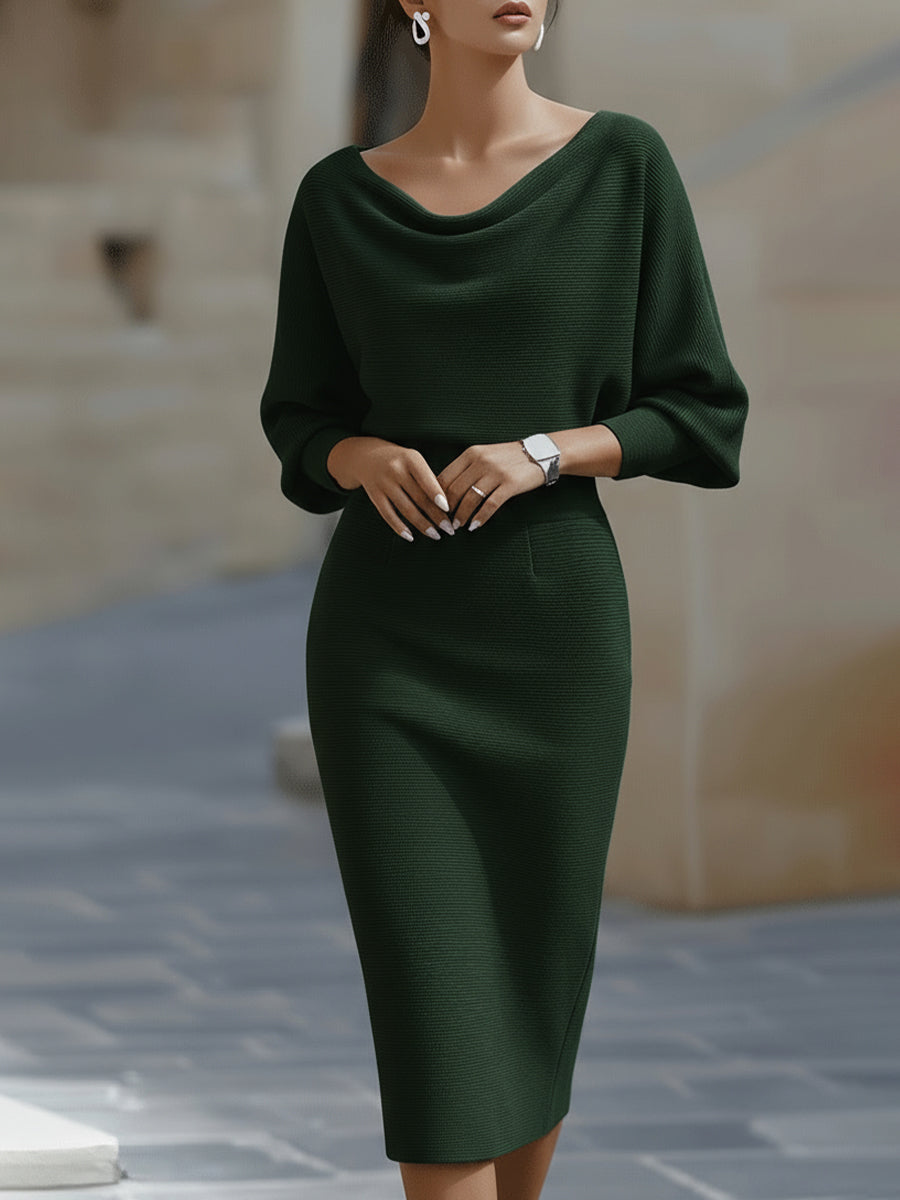 Kleid Bodycon Midi Grün