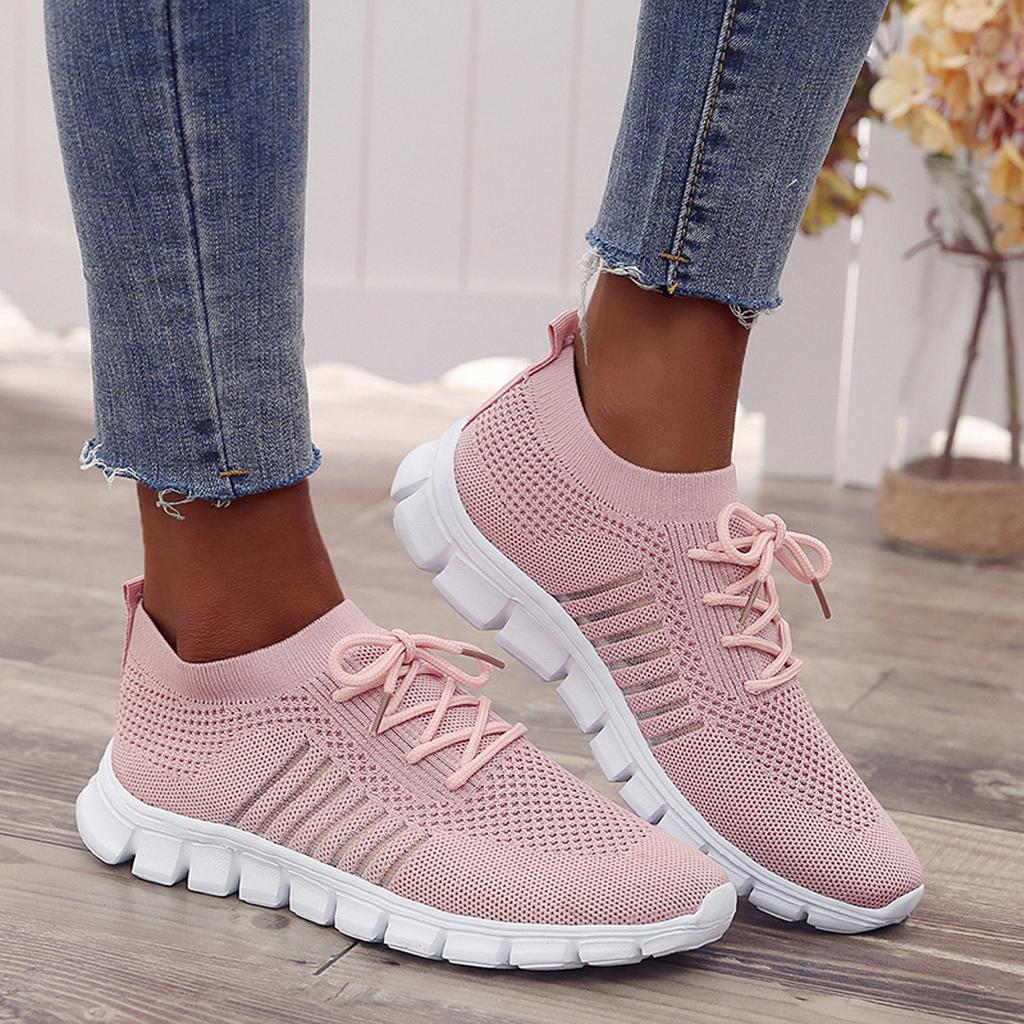 Sneaker Rosa Flyknit sportlich