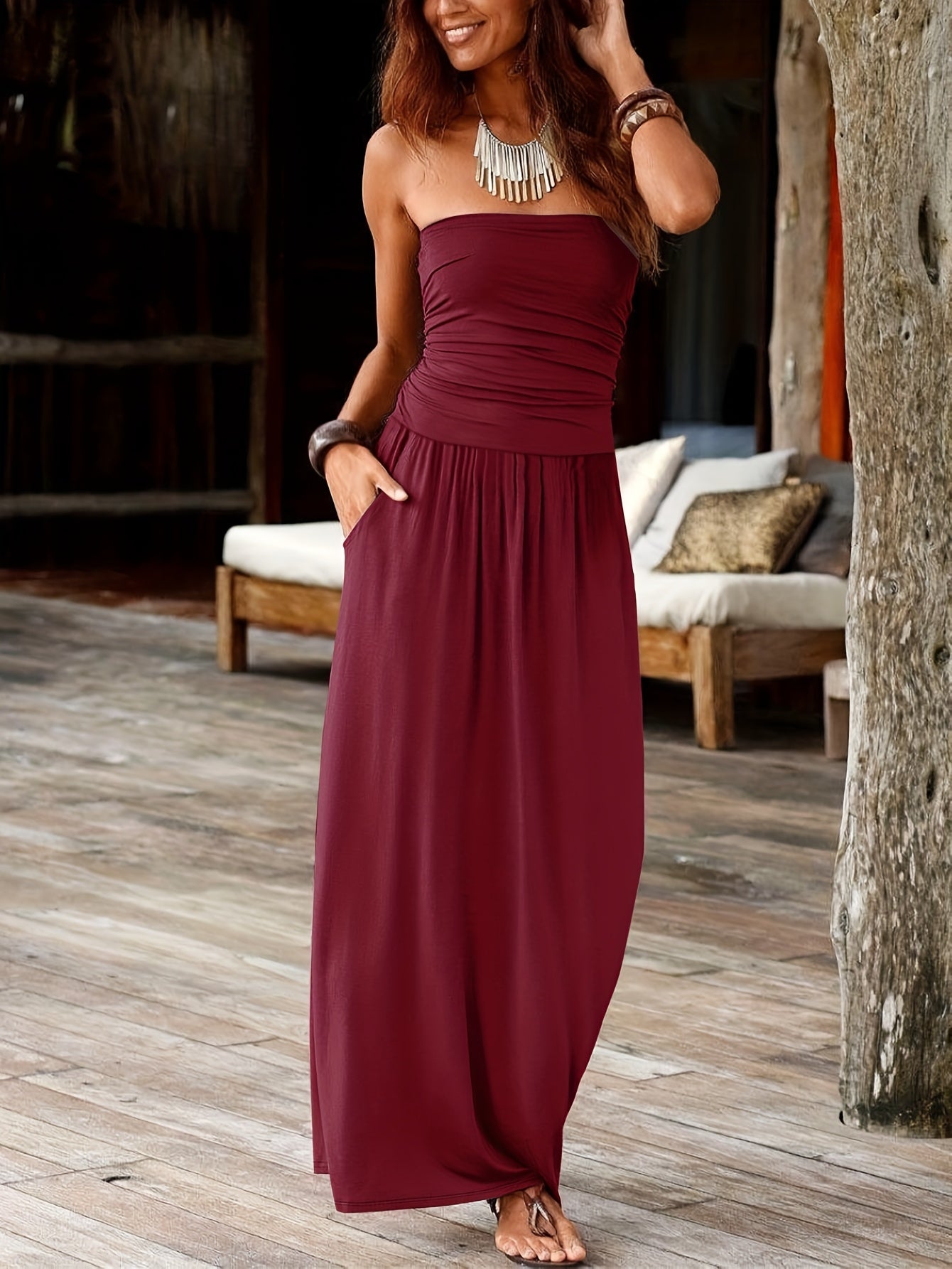 Sleek Stretch Bodycon Midi Dress