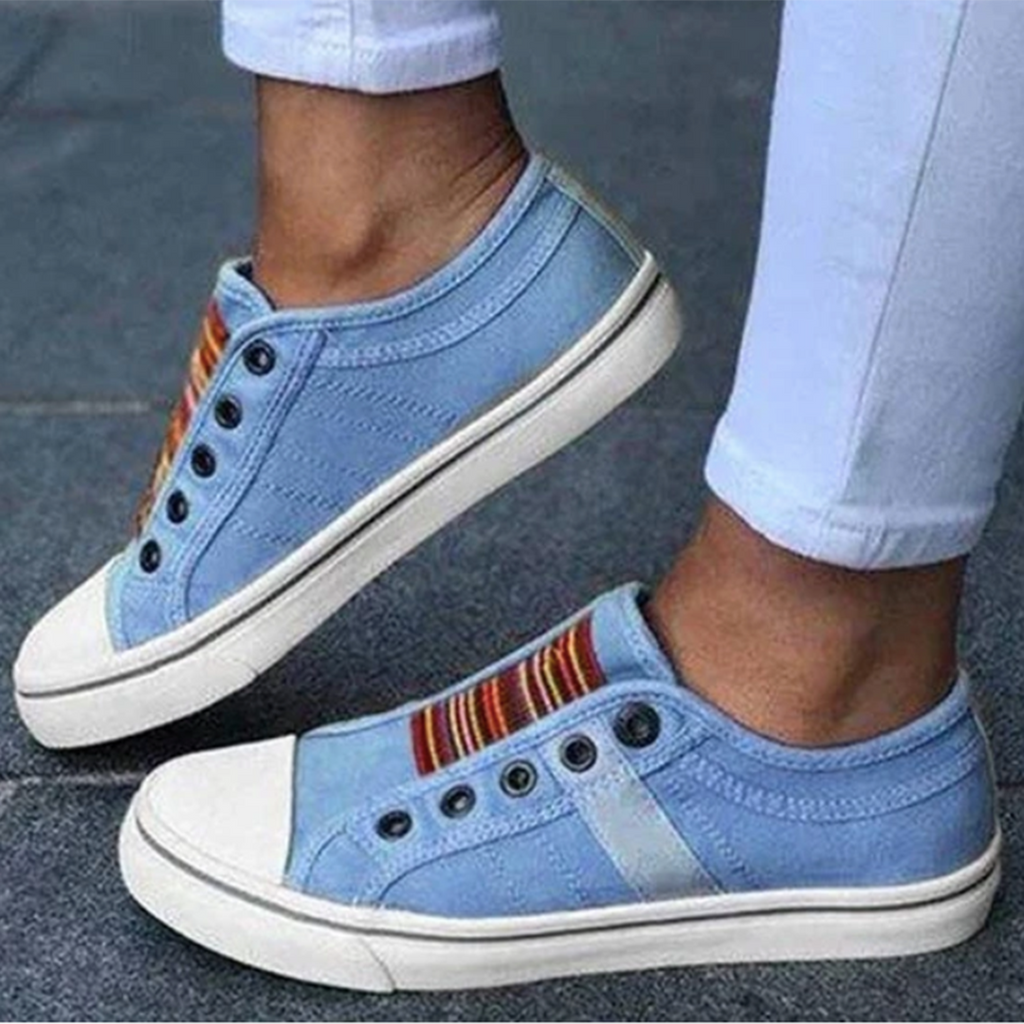 Slip On Sneaker Canvas Blau