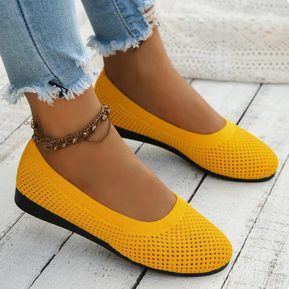 Ballerinas ergonomisch bequem Gelb