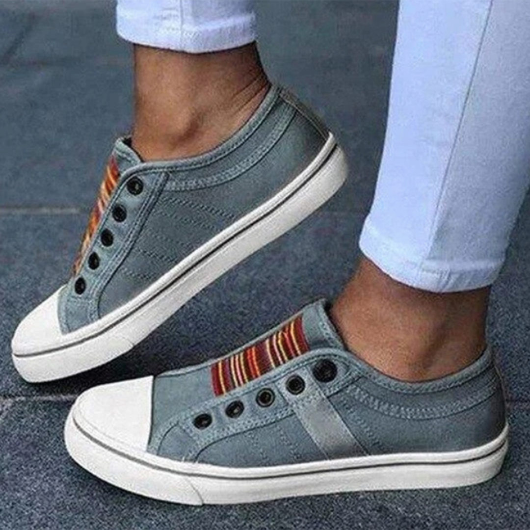Slip On Sneaker Canvas Grau