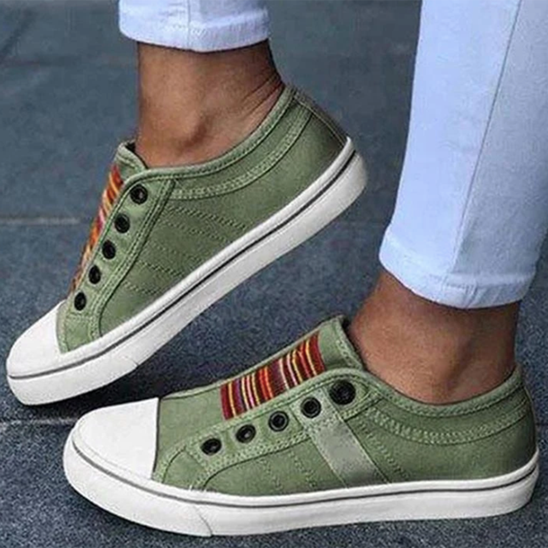 Slip On Sneaker Canvas Grün