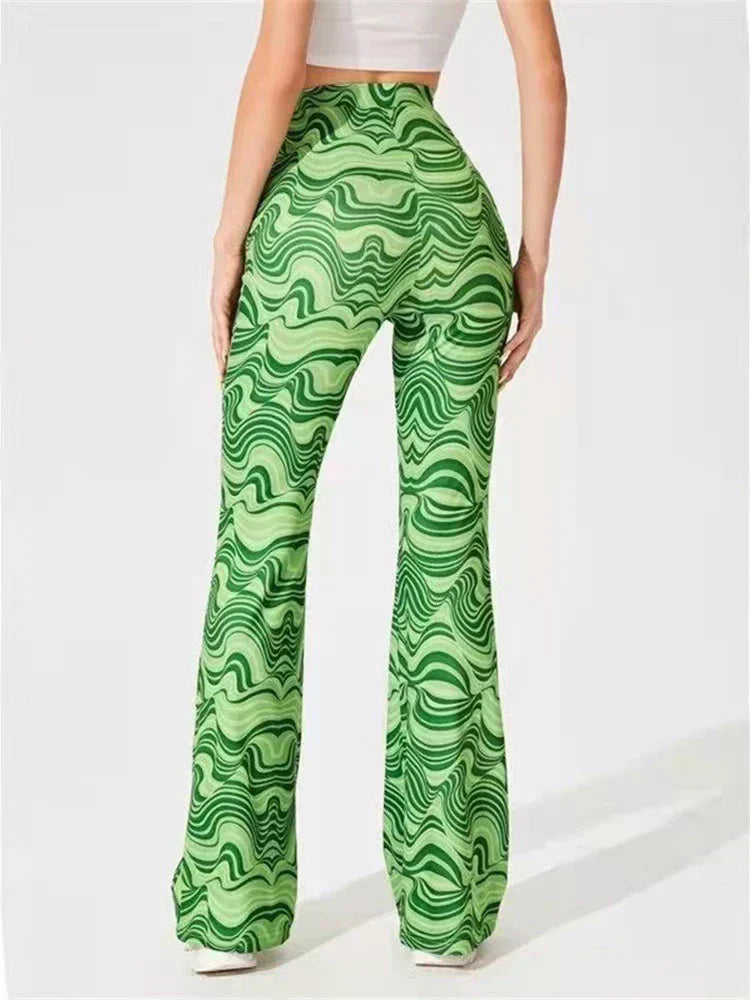 Hose hohe Taille weites Bein Yoga Leggings