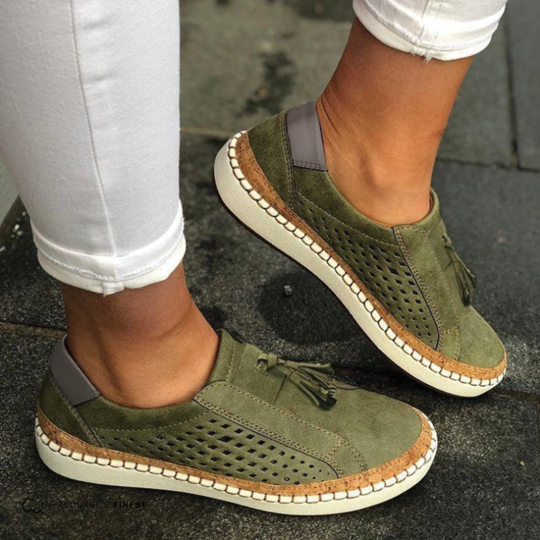 Perforated Slip-On Shoes