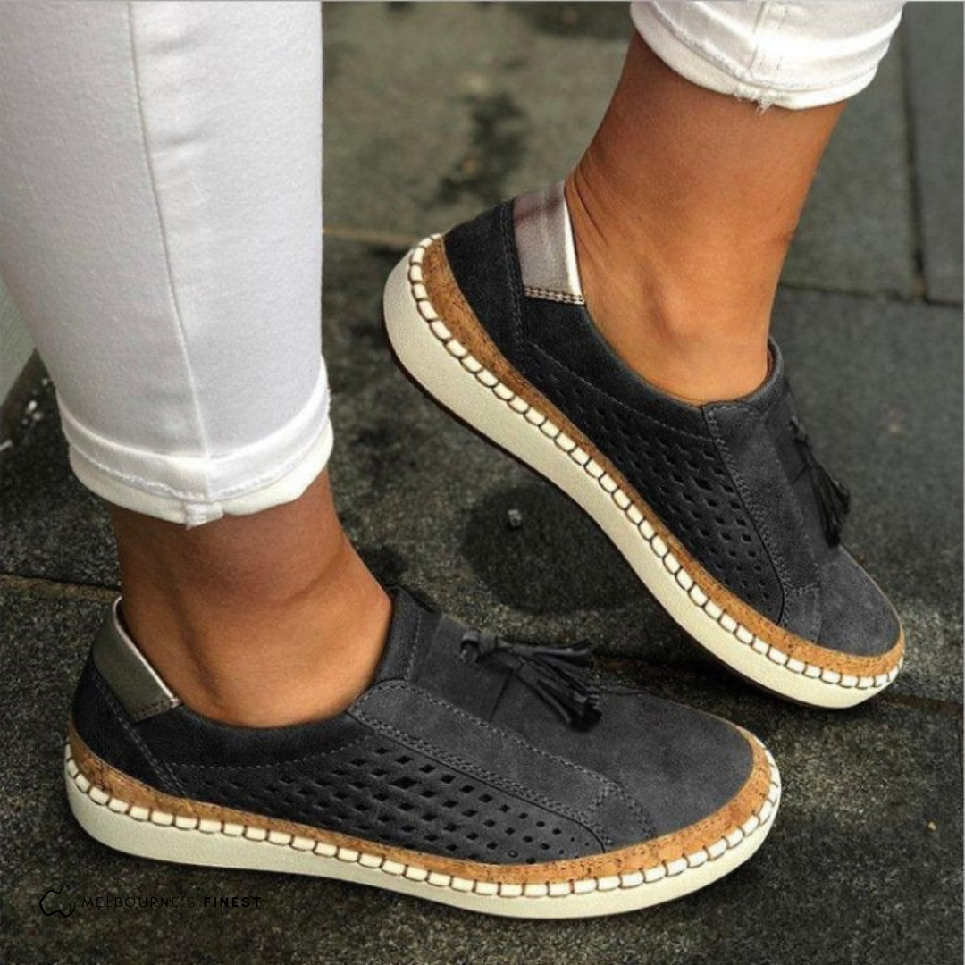 Perforated Slip-On Shoes