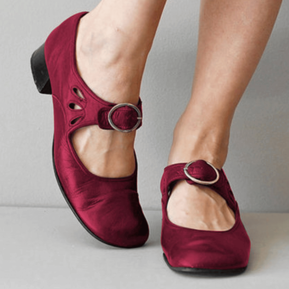 Sandalen bequem elegant Rot