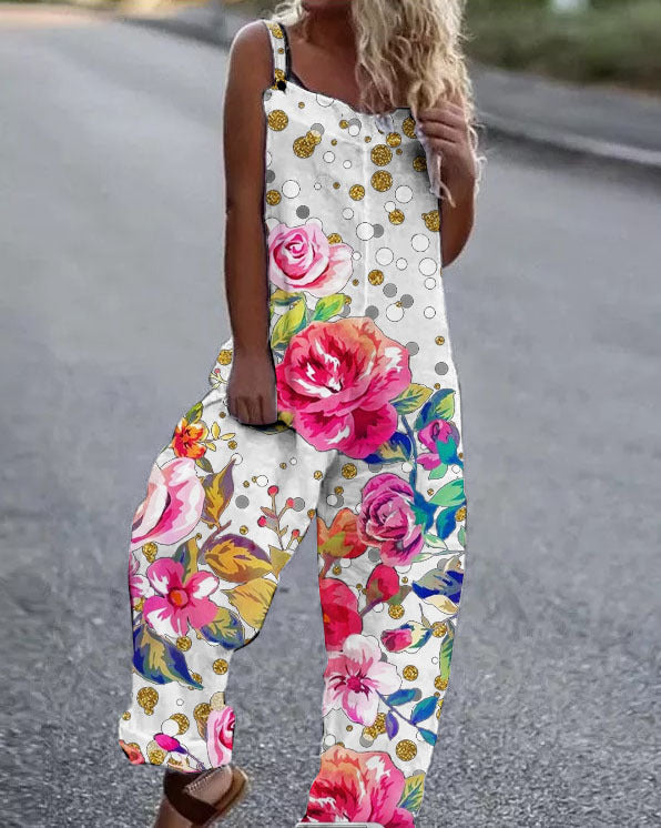 Jumpsuit Blumenmuster Overall