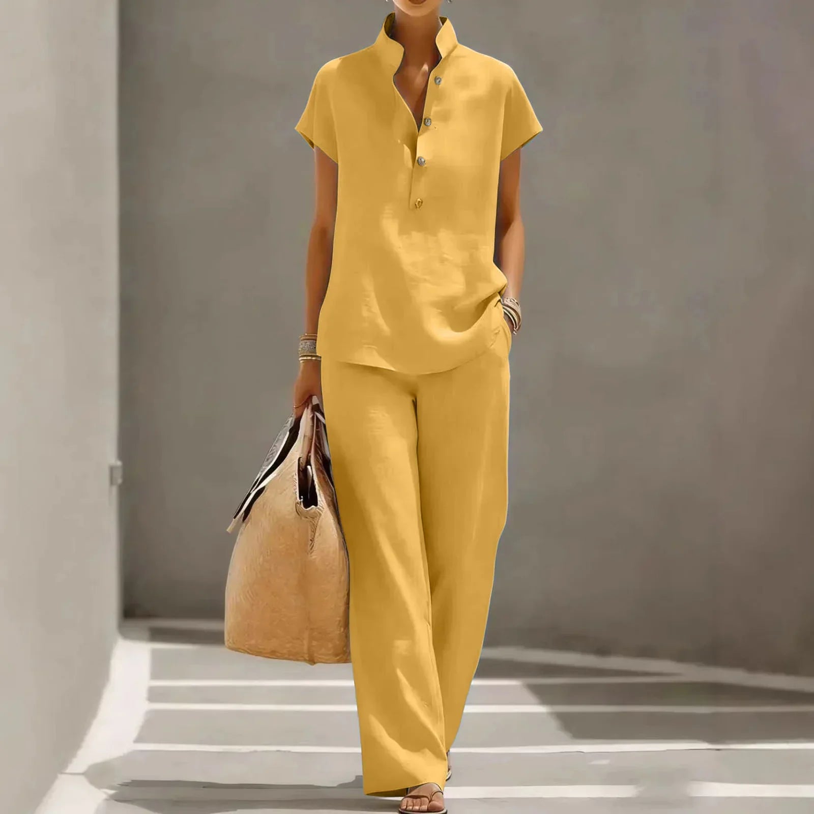 Linen Holiday Co-Ord Set