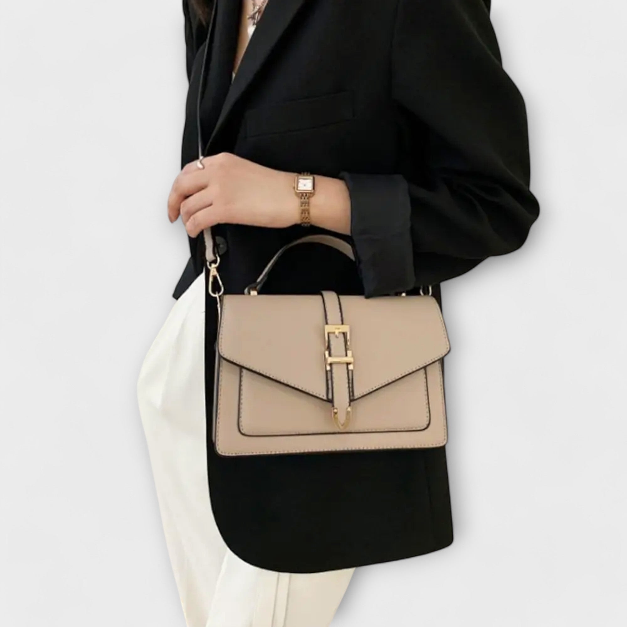 Schultertasche Strukturiert elegant Detailansicht