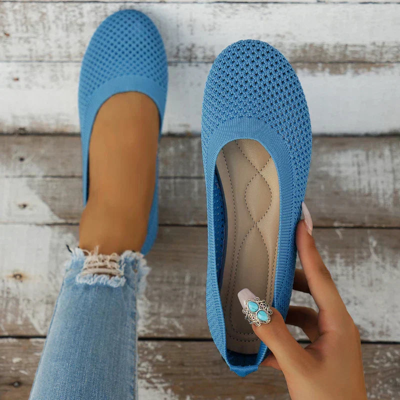 Ballerinas ergonomisch bequem Blau