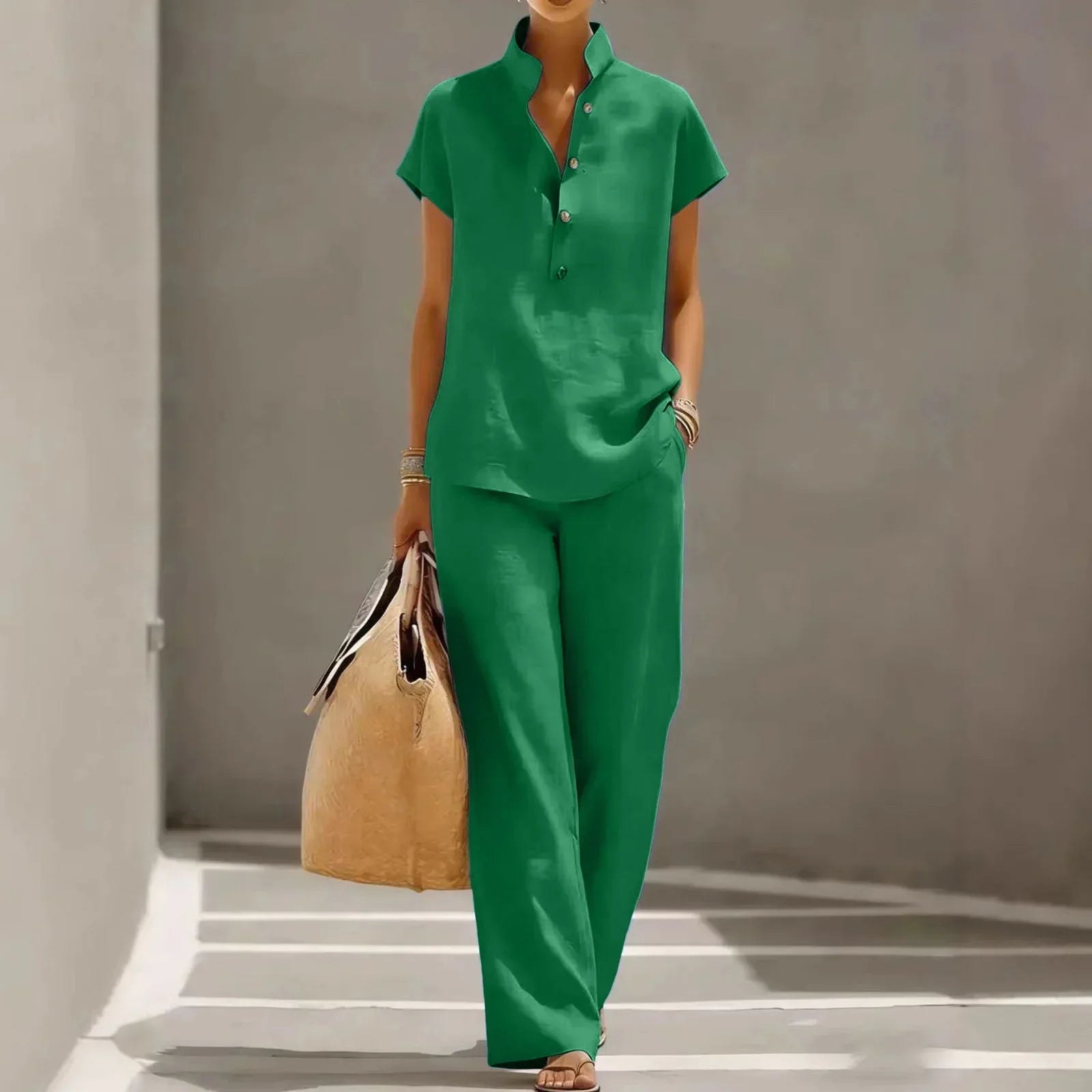 Linen Holiday Co-Ord Set