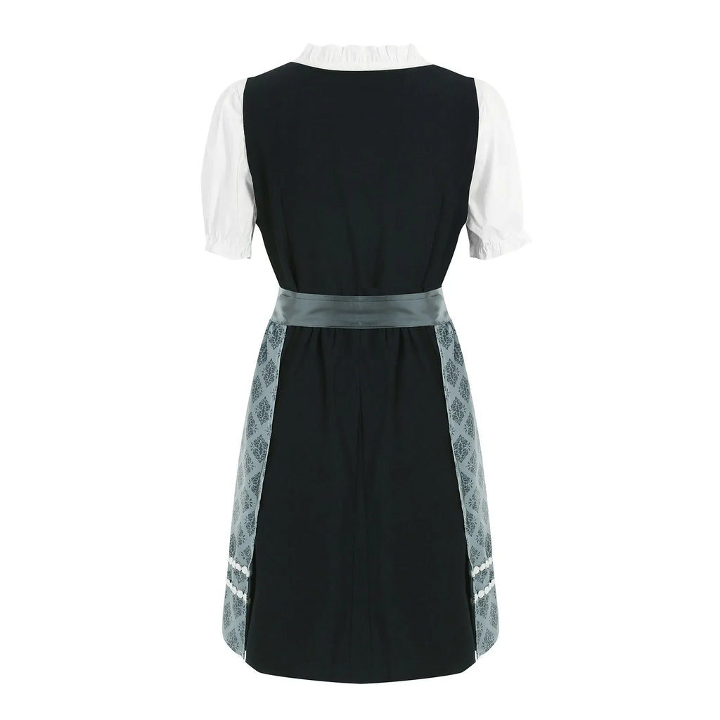 Bayerisches Dirndl Kleid als traditionelles Trachtenkleid mit Schürze