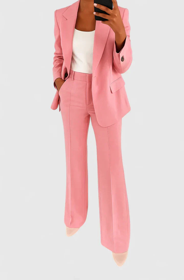 Blazer Hosen Set Rosa
