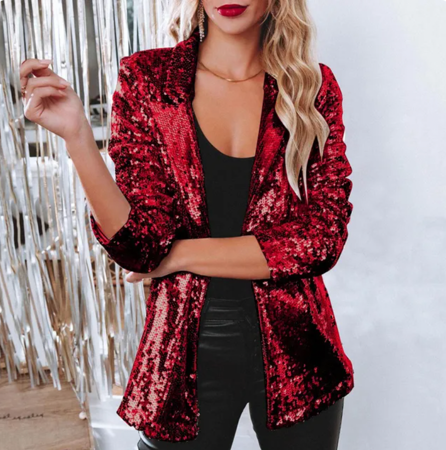 Funkelnder Pailletten Blazer für festliche Anlässe
