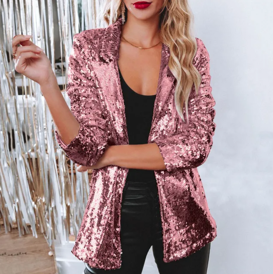 Funkelnder Pailletten Blazer für festliche Anlässe