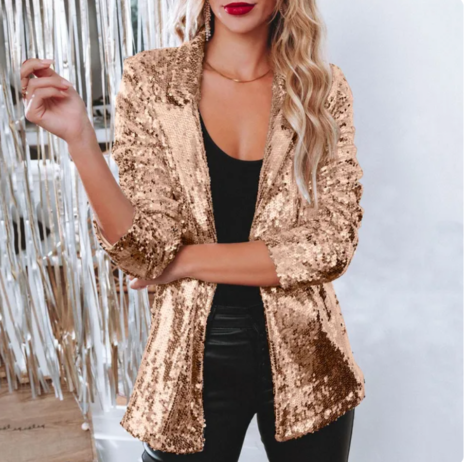 Funkelnder Pailletten Blazer für festliche Anlässe