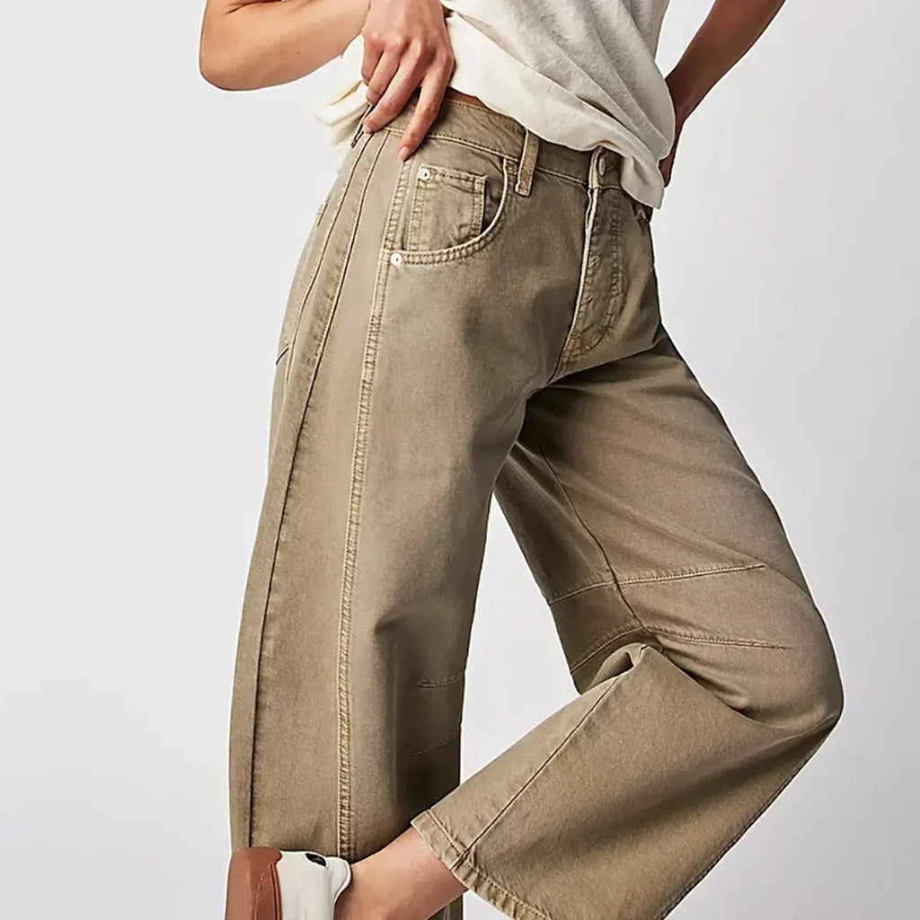 Jeans Komfort weites Bein Stretch