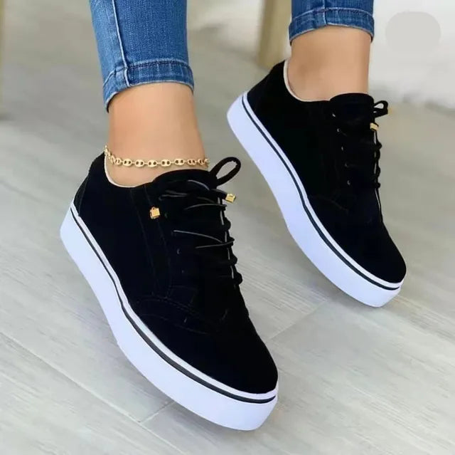 Sneaker orthopädisch bequem Schwarz