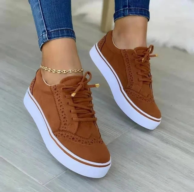 Sneaker orthopädisch bequem Braun