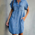 Denimkleid Jeanskleid Hellblau
