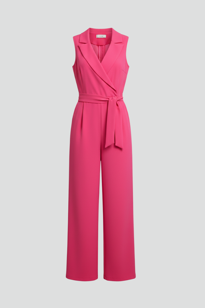 Jumpsuit V Ausschnitt ärmellos