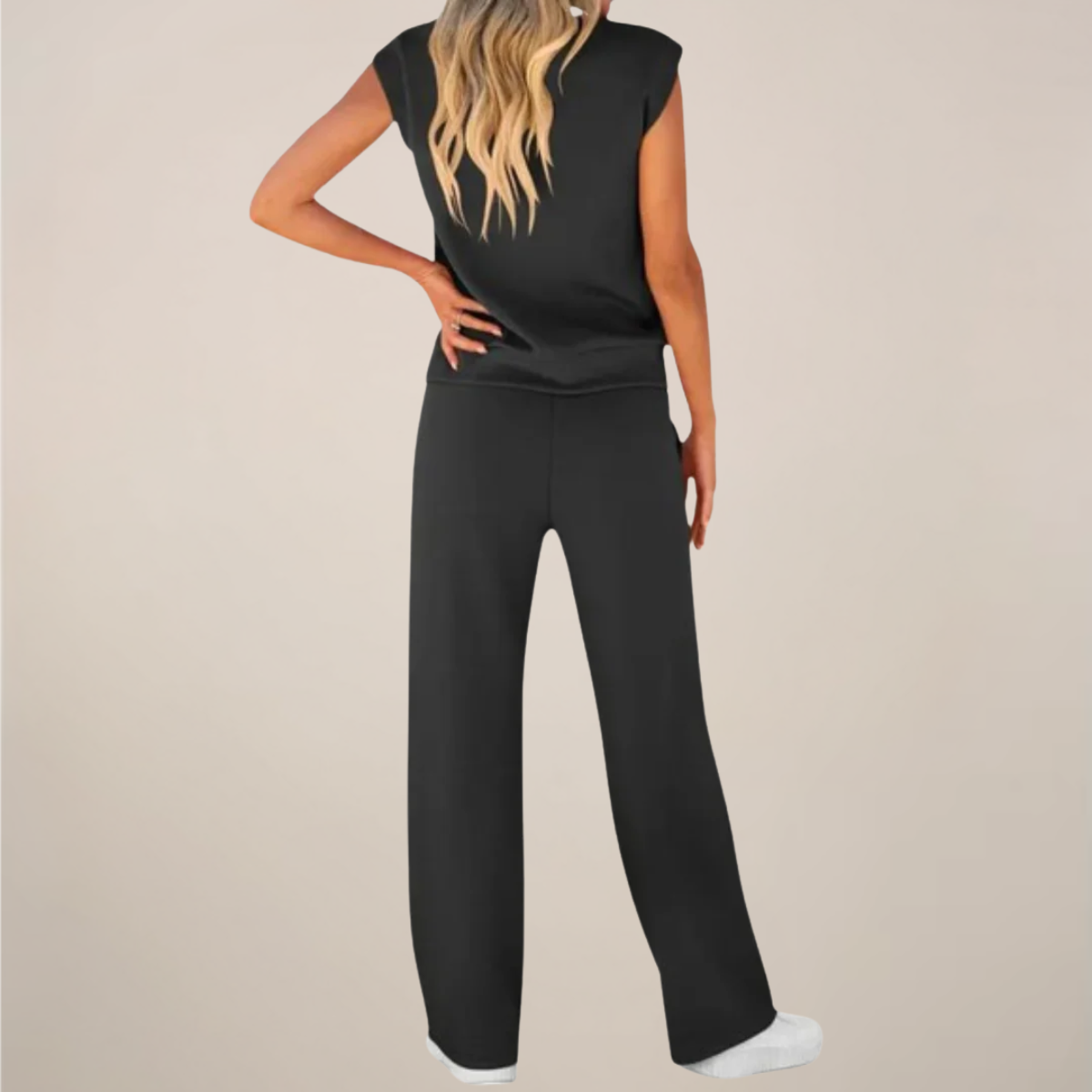 Zweiteiler Set Top und Hose mit Kordelzug Detail