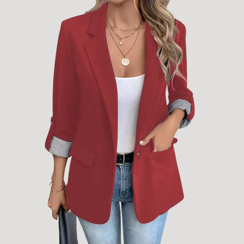 Blazer Rot tailliert einreihig