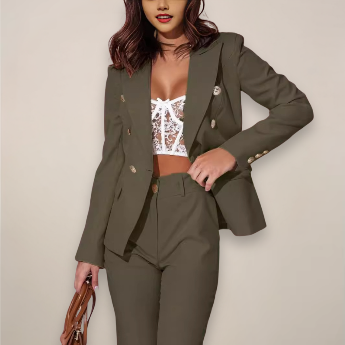 Hosenanzug Blazer und Hose Set elegant