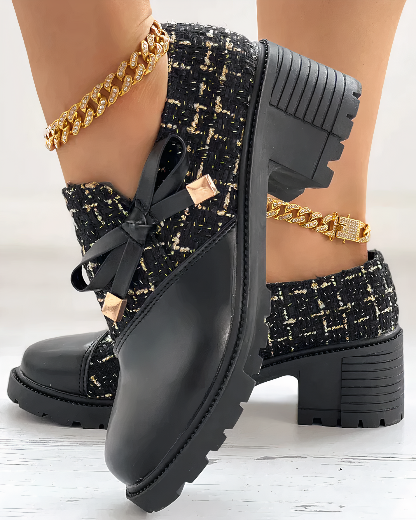 Schuhe Spitze niedriger Absatz elegant