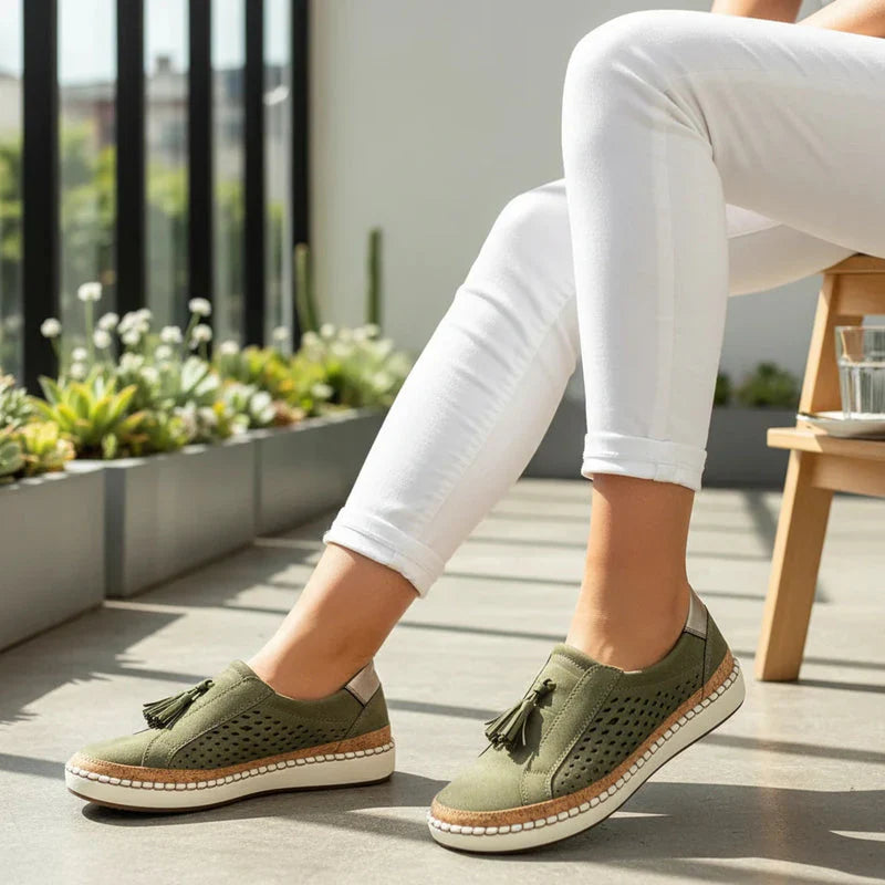 Perforated Slip-On Shoes