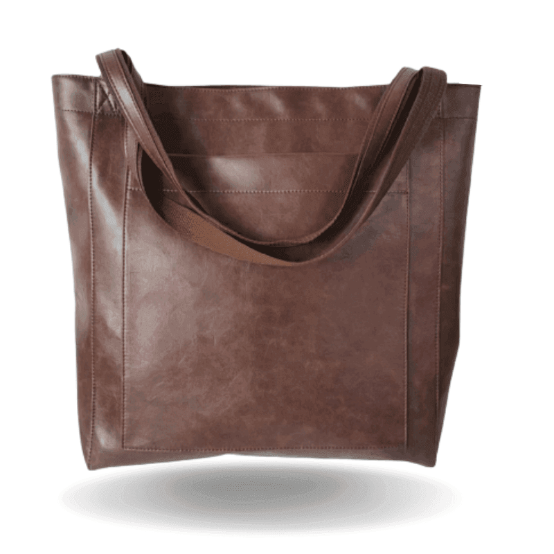 Handtasche PU Leder Dunkelbraun