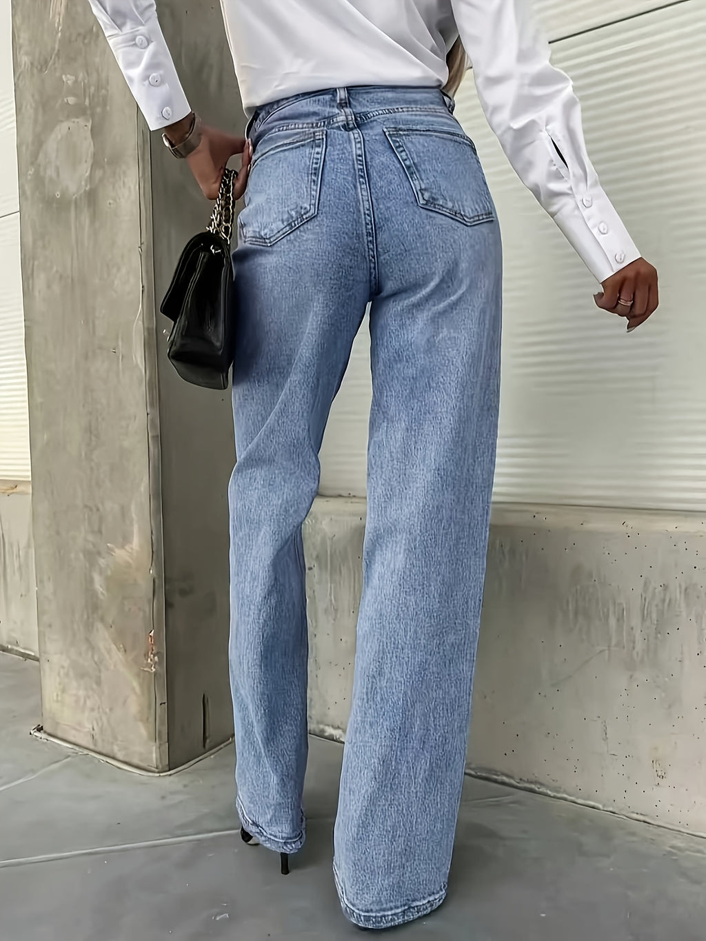 Klassische Straight-Leg Jeans in Regular Fit