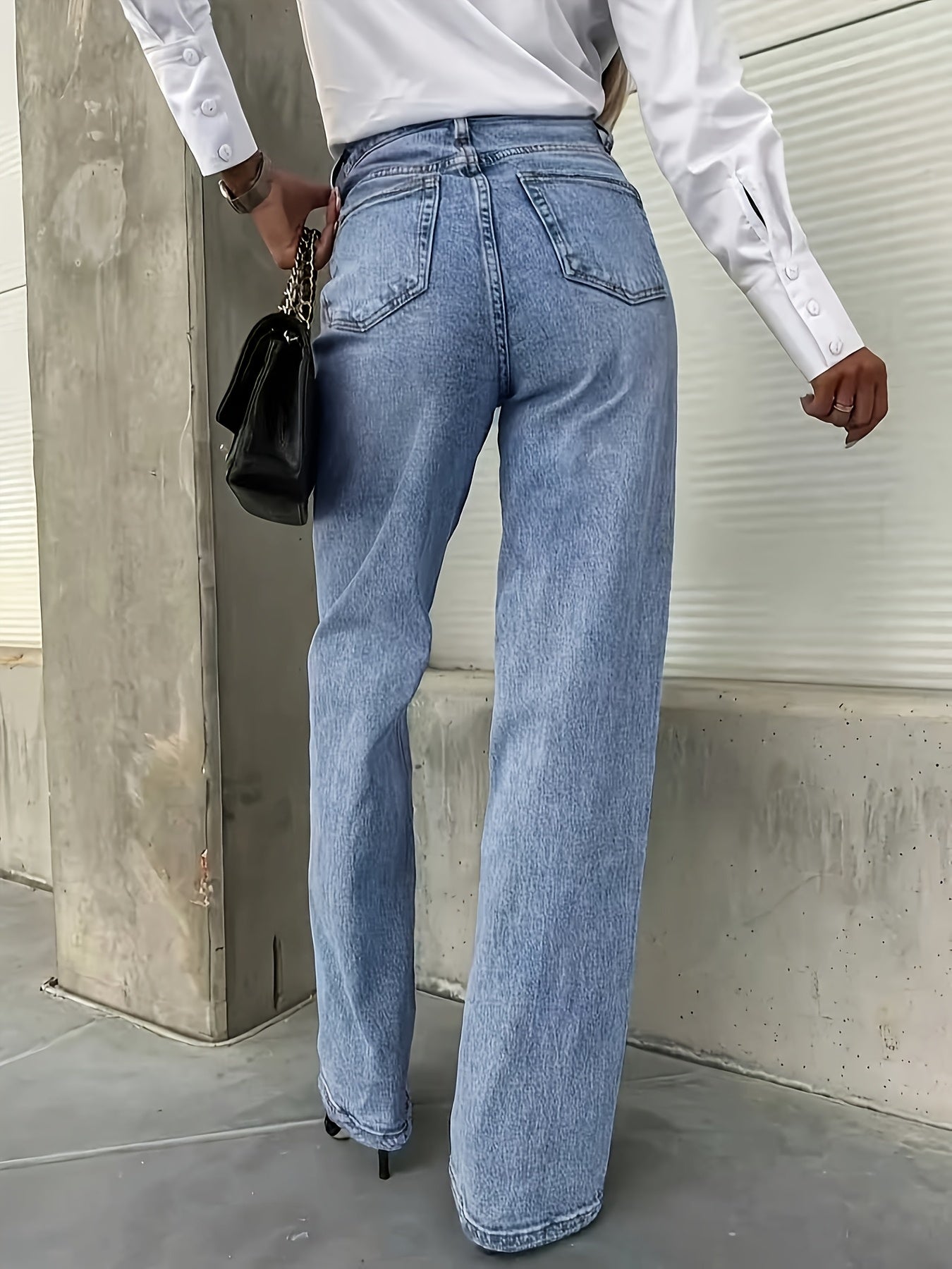 Klassische Straight-Leg Jeans in Regular Fit