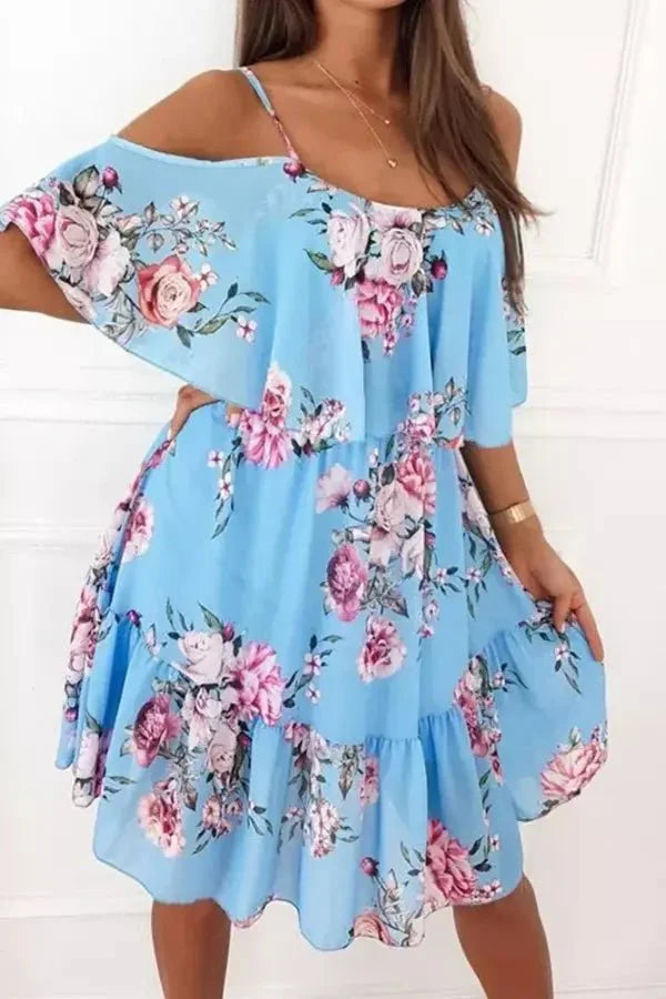 Floral Print Summer Mini Dress