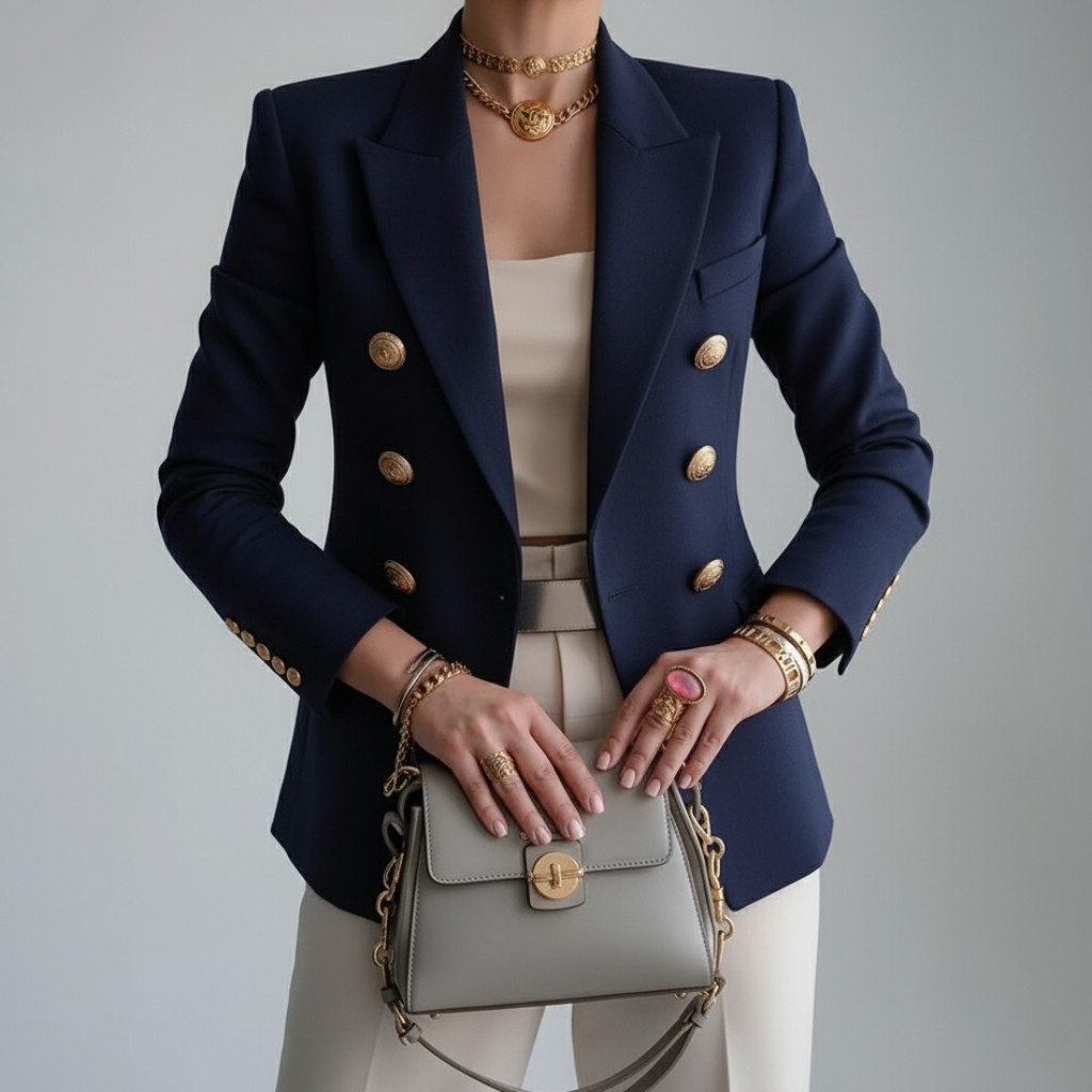 Blazer Blau tailliert modern