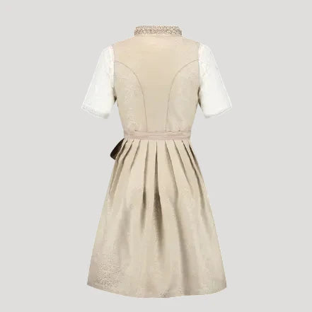Deutsches Dirndlkleid Trachtenkleid mit Schnürmieder und Spitzenbluse